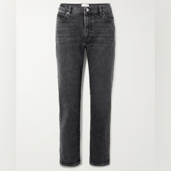 Frame faded black Le Beau straight leg ankle jeans - size 2 - Picture 2 of 9